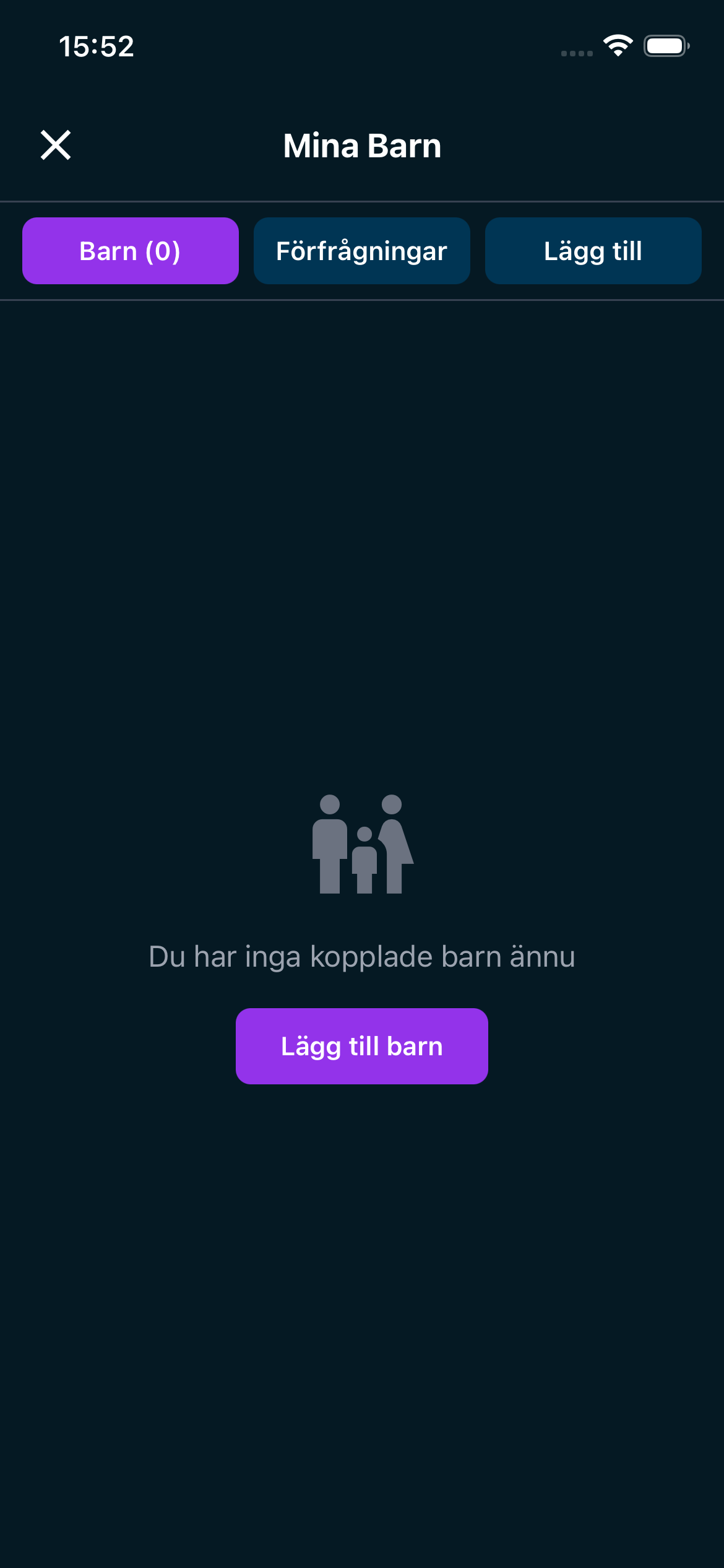 Översikt Mina Barn för föräldrar